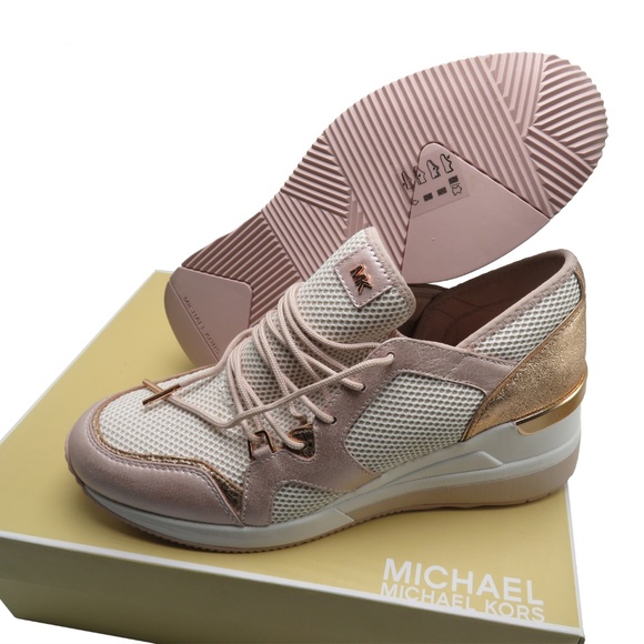 Michael Kors SCOUT Trainer Leather & Mesh Sneaker - Picture 1 of 7